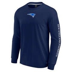New England Patriots Unisex Elements Strive Long Sleeve T-Shirt - Navy - Fanatics