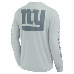 New York Giants Unisex Elements Strive Long Sleeve T-Shirt - Gray - Fanatics