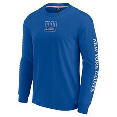 New York Giants Unisex Elements Strive Long Sleeve T-Shirt - Royal - Fanatics