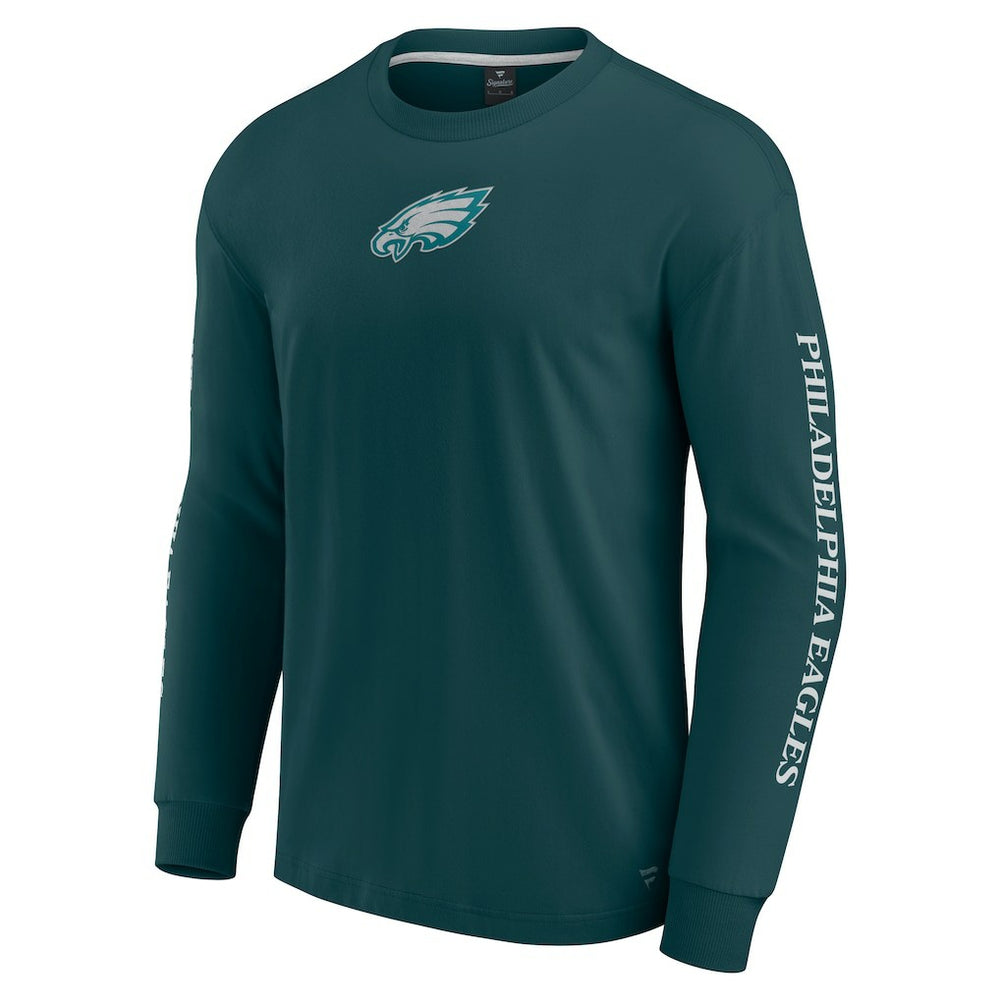Philadelphia Eagles Unisex Elements Strive Long Sleeve T-Shirt - Midnight Green - Fanatics