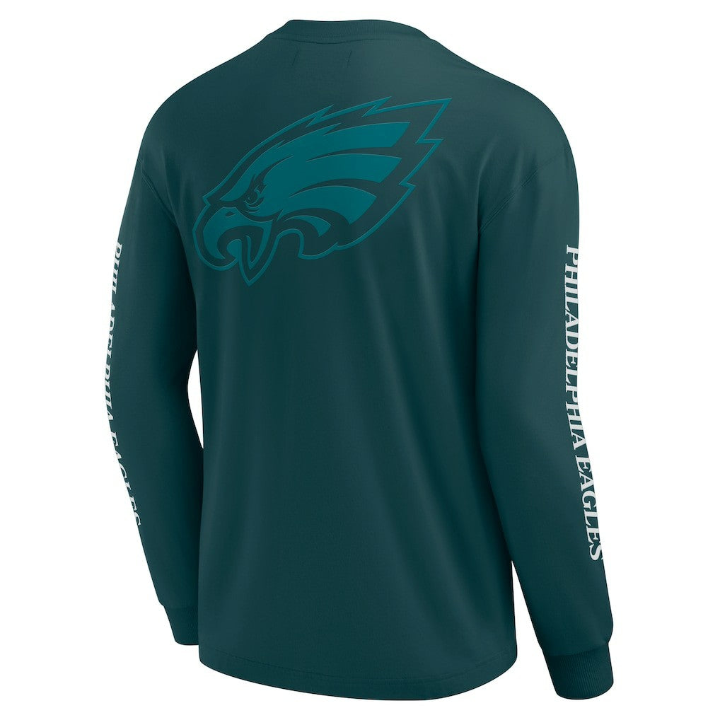 Philadelphia Eagles Unisex Elements Strive Long Sleeve T-Shirt - Midnight Green - Fanatics