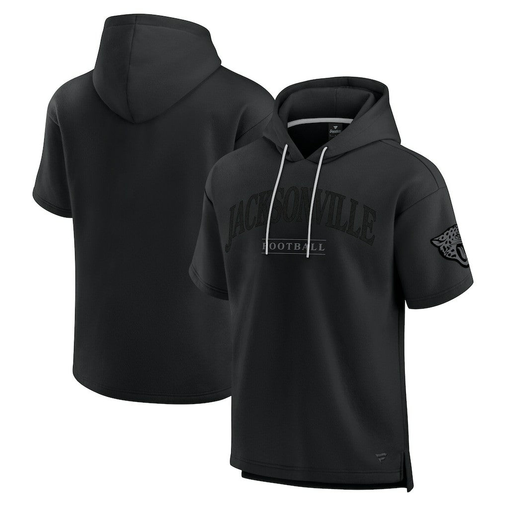 Jacksonville Jaguars Unisex Elements Ready Short Sleeve Pullover Hoodie - Black - Fanatics