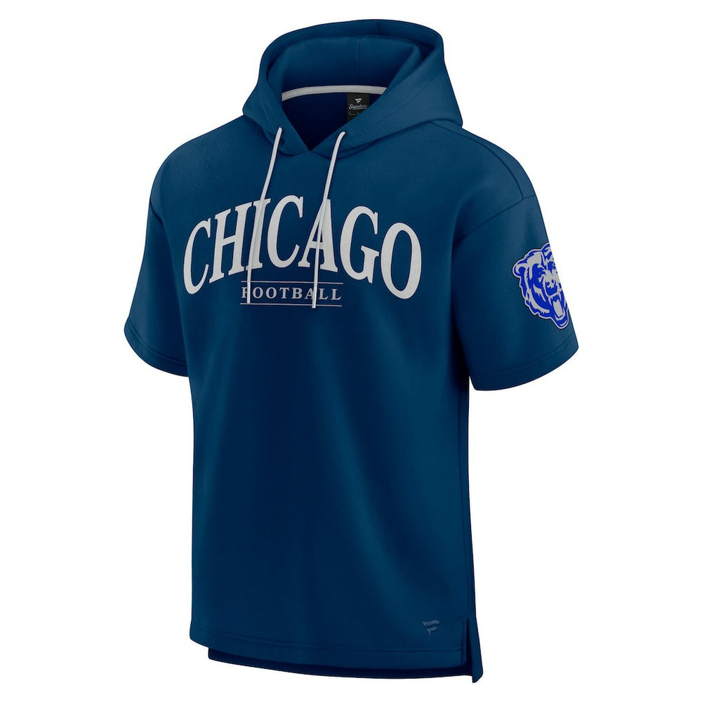 Chicago Bears Unisex Elements Ready Short Sleeve Pullover Hoodie - Navy - Fanatics