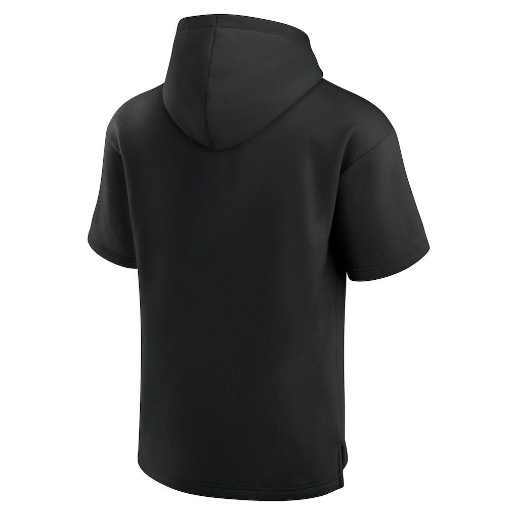 Carolina Panthers Unisex Elements Ready Short Sleeve Pullover Hoodie - Black - Fanatics