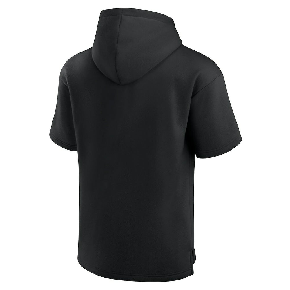 Carolina Panthers Unisex Elements Ready Short Sleeve Pullover Hoodie - Black - Fanatics