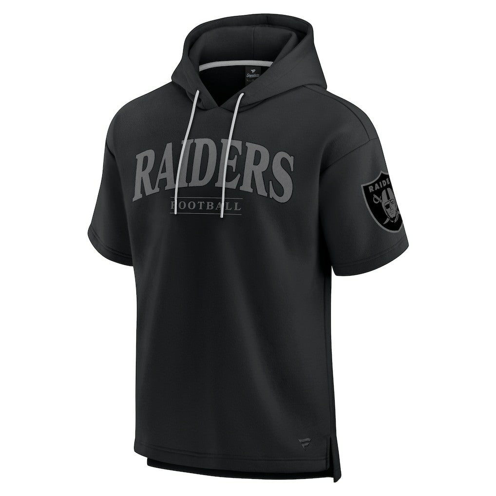 Las Vegas Raiders Unisex Elements Ready Short Sleeve Pullover Hoodie - Black - Fanatics