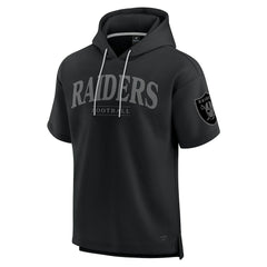 Las Vegas Raiders Unisex Elements Ready Short Sleeve Pullover Hoodie - Black - Fanatics