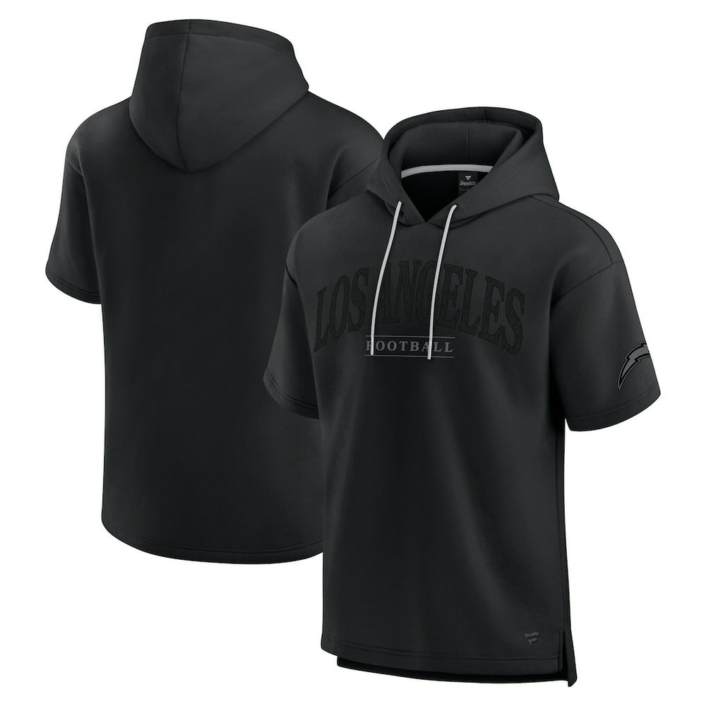 Los Angeles Chargers Unisex Elements Ready Short Sleeve Pullover Hoodie - Black - Fanatics