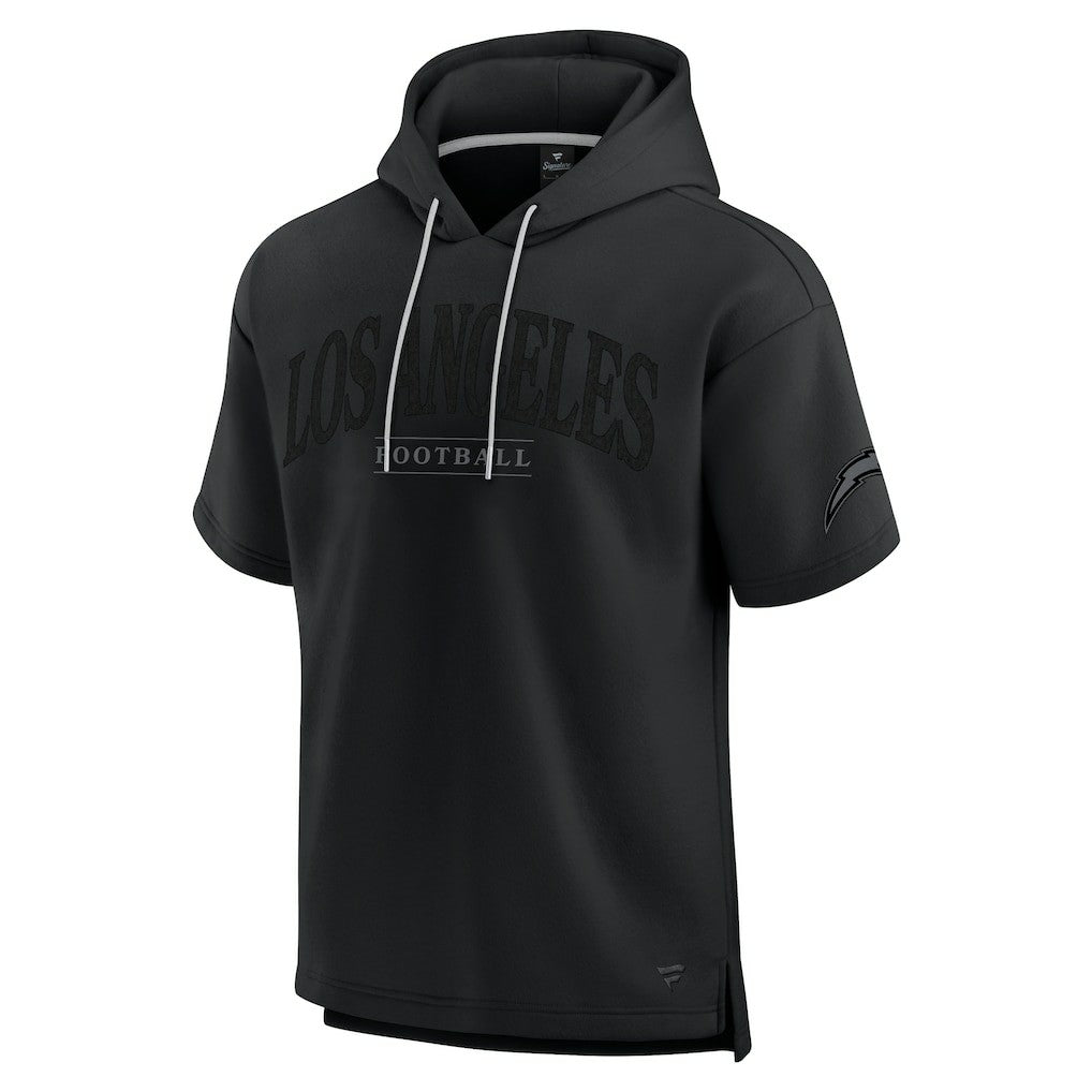 Los Angeles Chargers Unisex Elements Ready Short Sleeve Pullover Hoodie - Black - Fanatics