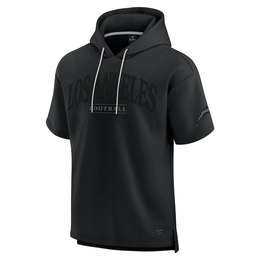 Los Angeles Chargers Unisex Elements Ready Short Sleeve Pullover Hoodie - Black - Fanatics