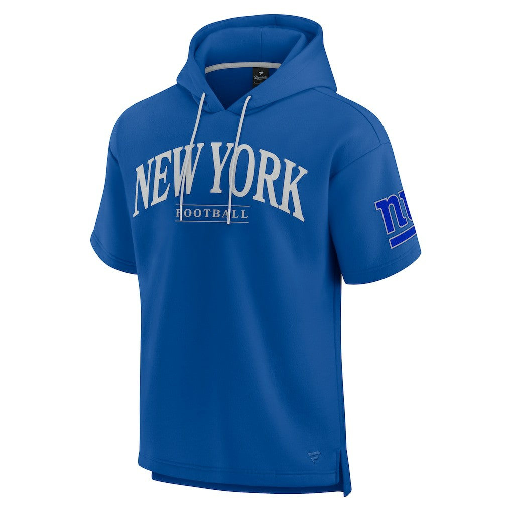 New York Giants Unisex Elements Ready Short Sleeve Pullover Hoodie - Royal - Fanatics