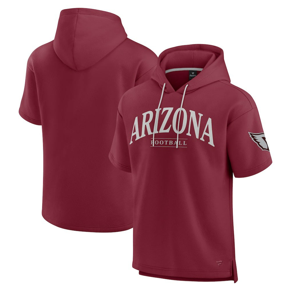 Arizona Cardinals Unisex Elements Ready Short Sleeve Pullover Hoodie - Cardinal - Fanatics