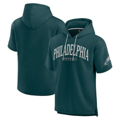 Philadelphia Eagles Unisex Elements Ready Short Sleeve Pullover Hoodie - Green - Fanatics