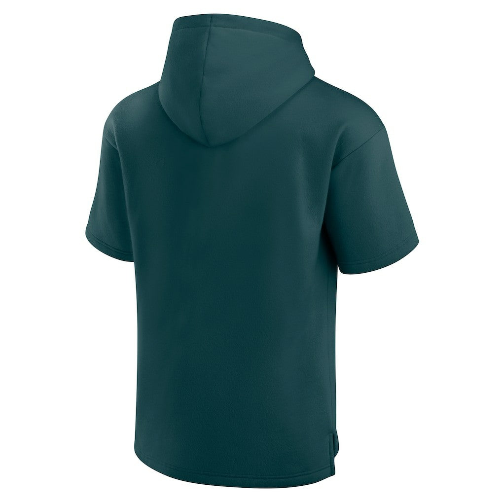 Philadelphia Eagles Unisex Elements Ready Short Sleeve Pullover Hoodie - Green - Fanatics