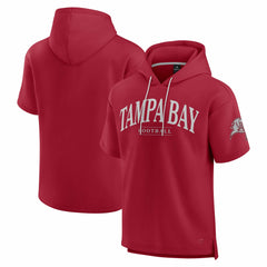 Tampa Bay Buccaneers Unisex Elements Ready Short Sleeve Pullover Hoodie - Cardinal - Fanatics