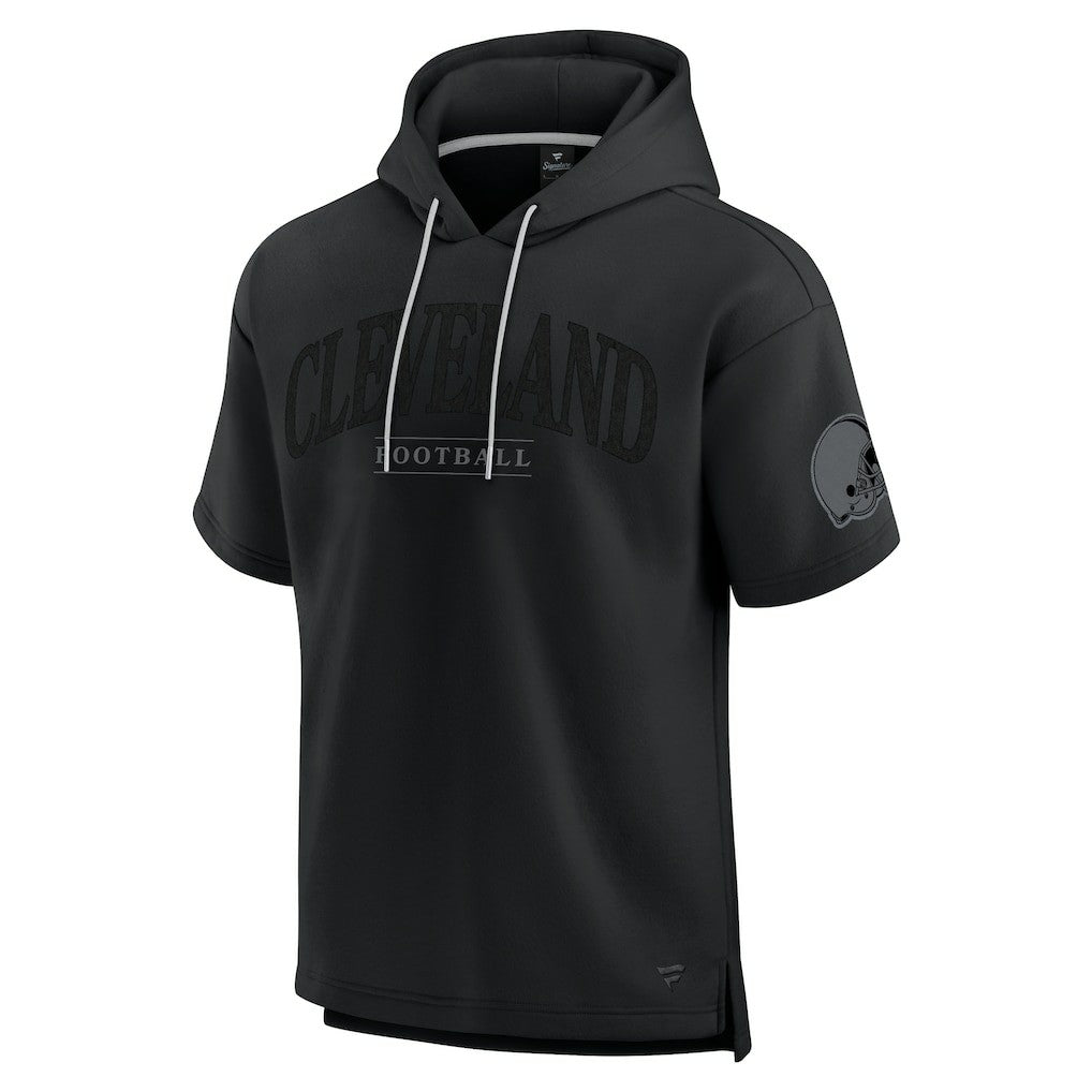 Cleveland Browns Unisex Elements Ready Short Sleeve Pullover Hoodie - Black - Fanatics