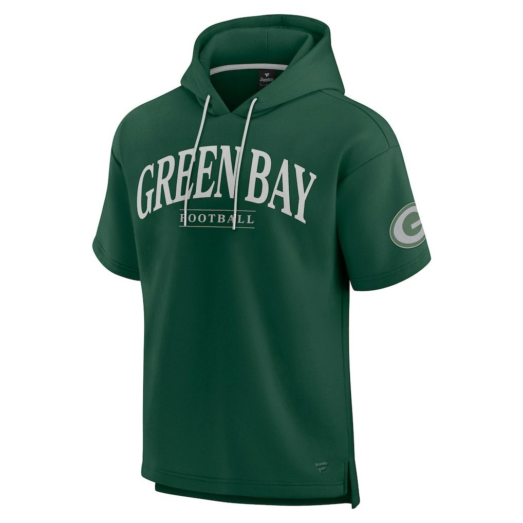 Green Bay Packers Unisex Elements Ready Short Sleeve Pullover Hoodie - Green - Fanatics
