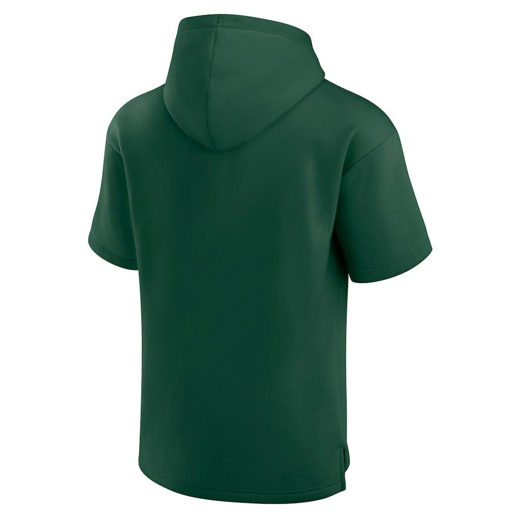 Green Bay Packers Unisex Elements Ready Short Sleeve Pullover Hoodie - Green - Fanatics