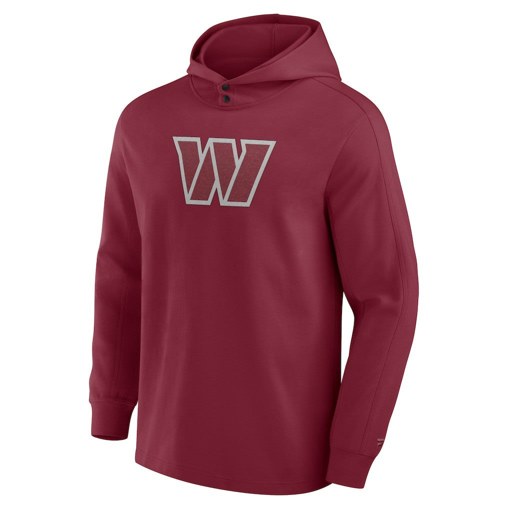 Washington Commanders Elements Blaze Tri-Blend Long Sleeve Hoodie T-Shirt - Burgundy - Fanatics