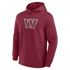 Washington Commanders Elements Blaze Tri-Blend Long Sleeve Hoodie T-Shirt - Burgundy - Fanatics
