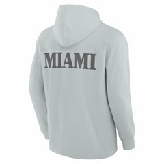 Miami Dolphins Elements Blaze Tri-Blend Long Sleeve Hoodie T-Shirt - Gray - Fanatics