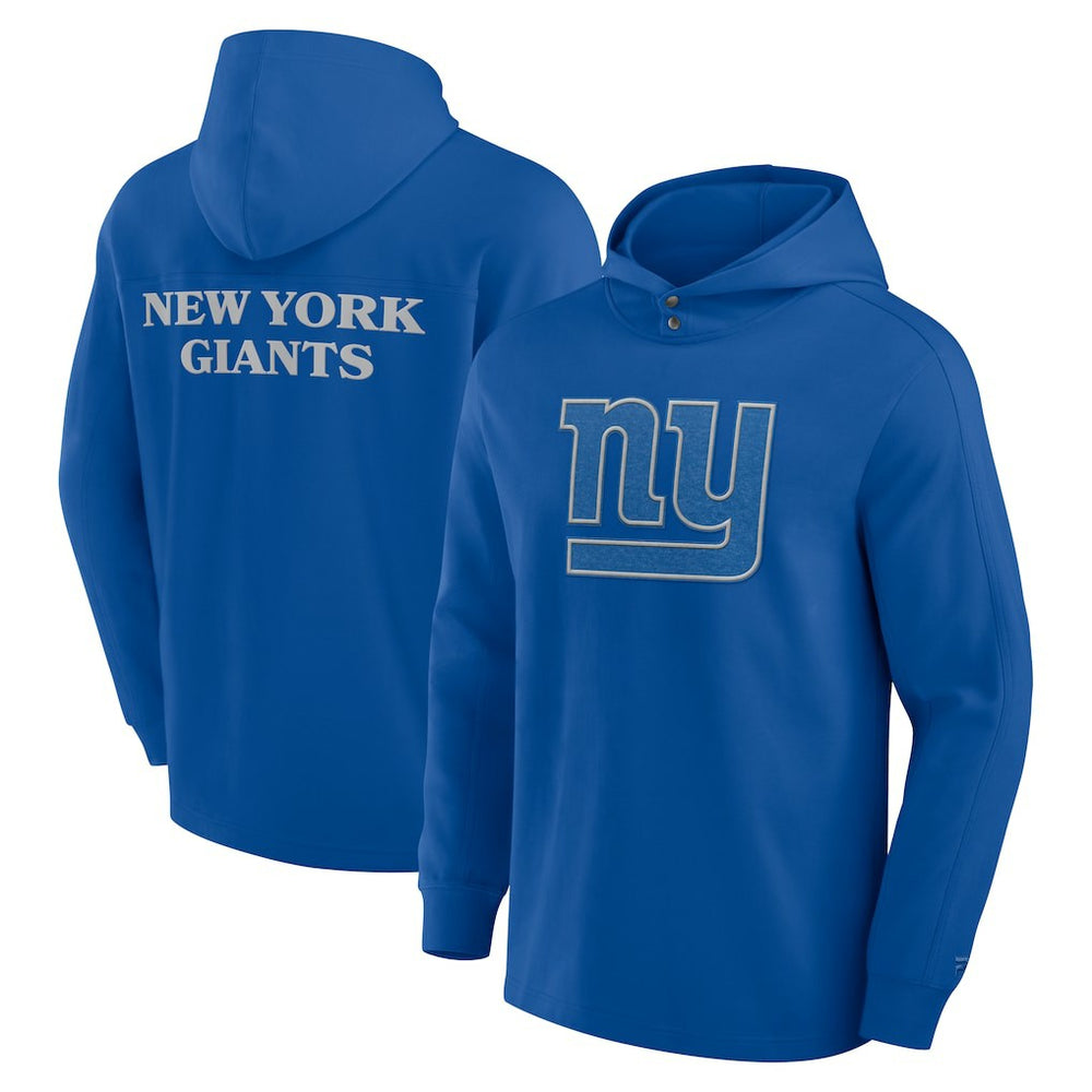 New York Giants Elements Blaze Tri-Blend Long Sleeve Hoodie T-Shirt - Royal - Fanatics