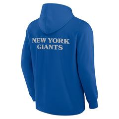 New York Giants Elements Blaze Tri-Blend Long Sleeve Hoodie T-Shirt - Royal - Fanatics