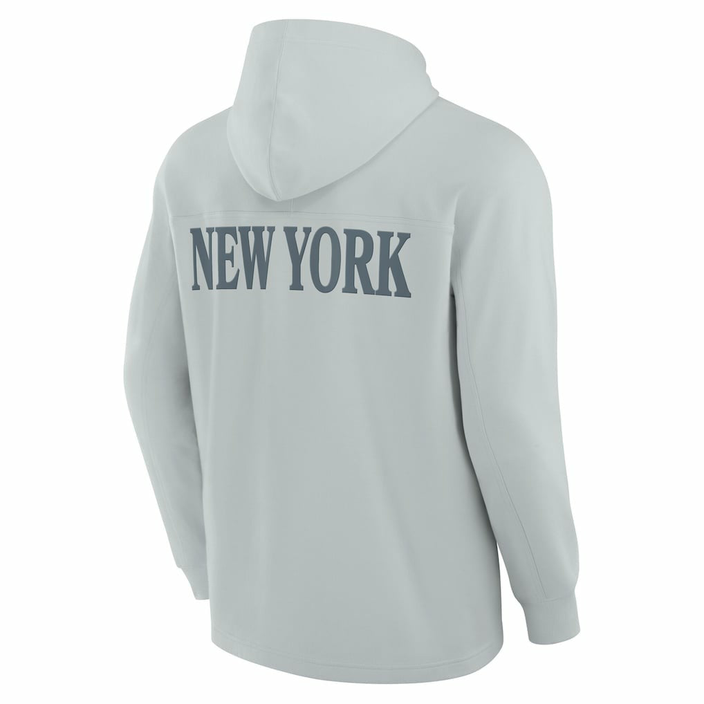 New York Jets Elements Blaze Tri-Blend Long Sleeve Hoodie T-Shirt - Gray - Fanatics