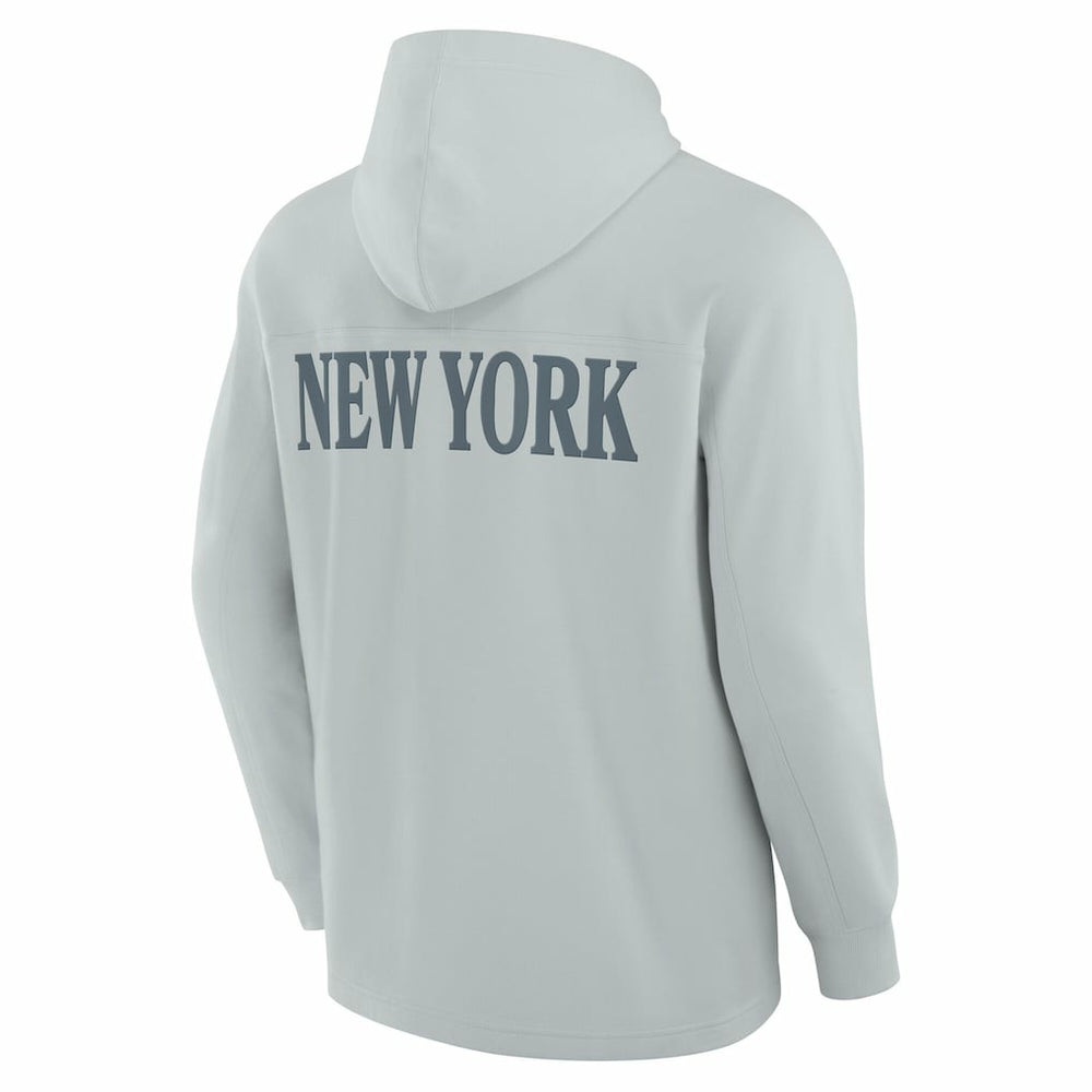 New York Jets Elements Blaze Tri-Blend Long Sleeve Hoodie T-Shirt - Gray - Fanatics