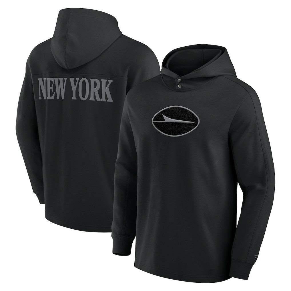 New York Jets Elements Blaze Tri-Blend Long Sleeve Hoodie T-Shirt - Black - Fanatics