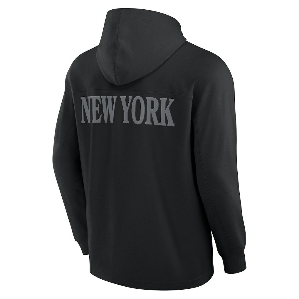 New York Jets Elements Blaze Tri-Blend Long Sleeve Hoodie T-Shirt - Black - Fanatics