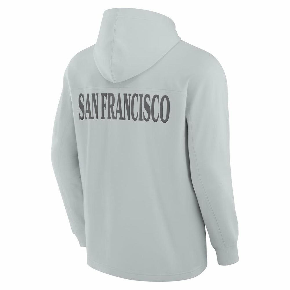 San Francisco 49ers Elements Blaze Tri-Blend Long Sleeve Hoodie T-Shirt - Gray - Fanatics