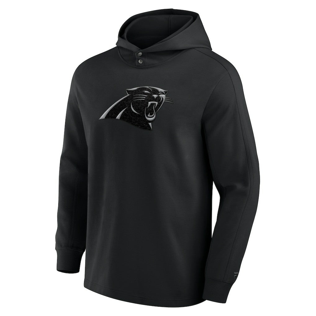 Carolina Panthers Elements Blaze Tri-Blend Long Sleeve Hoodie T-Shirt - Black - Fanatics