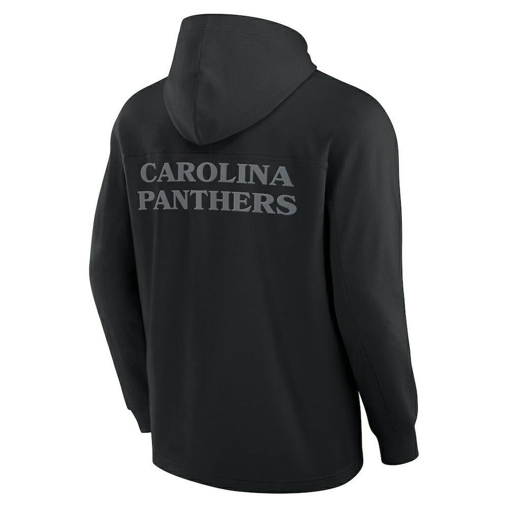 Carolina Panthers Elements Blaze Tri-Blend Long Sleeve Hoodie T-Shirt - Black - Fanatics