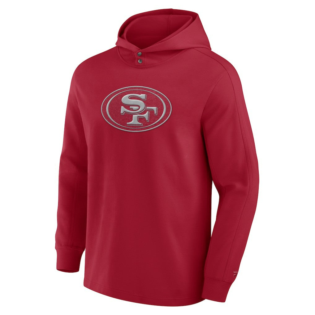 San Francisco 49ers Elements Blaze Tri-Blend Long Sleeve Hoodie T-Shirt - Scarlet - Fanatics