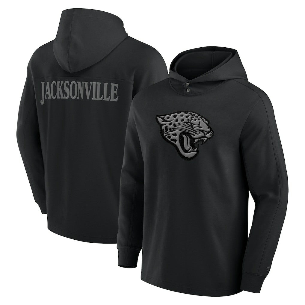 Jacksonville Jaguars Elements Blaze Tri-Blend Long Sleeve Hoodie T-Shirt - Black - Fanatics