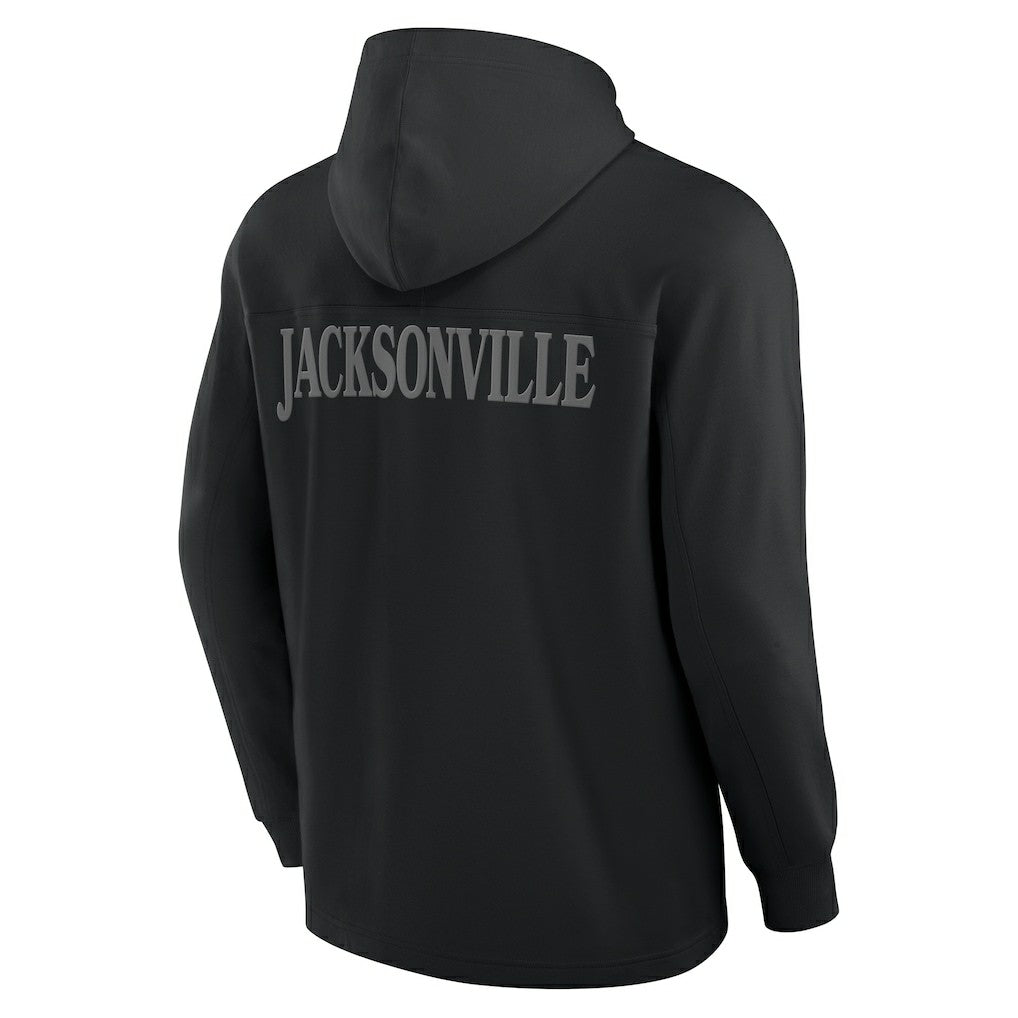 Jacksonville Jaguars Elements Blaze Tri-Blend Long Sleeve Hoodie T-Shirt - Black - Fanatics
