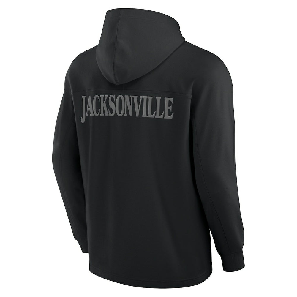 Jacksonville Jaguars Elements Blaze Tri-Blend Long Sleeve Hoodie T-Shirt - Black - Fanatics