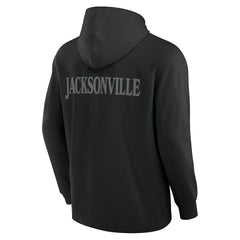 Jacksonville Jaguars Elements Blaze Tri-Blend Long Sleeve Hoodie T-Shirt - Black - Fanatics