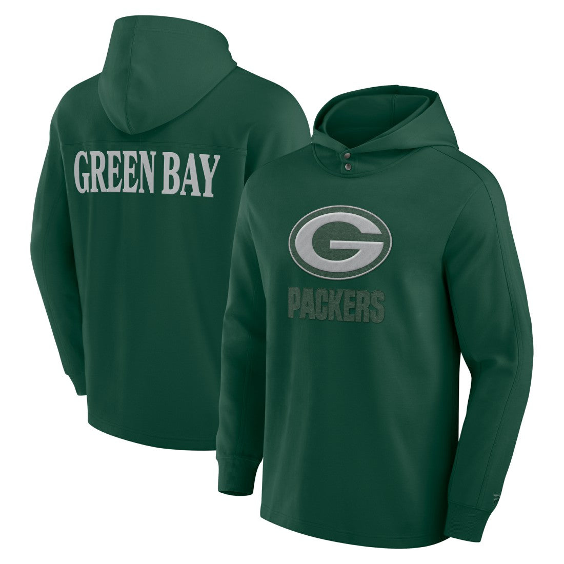 Green Bay Packers Elements Blaze Tri-Blend Long Sleeve Hoodie T-Shirt - Green - Fanatics