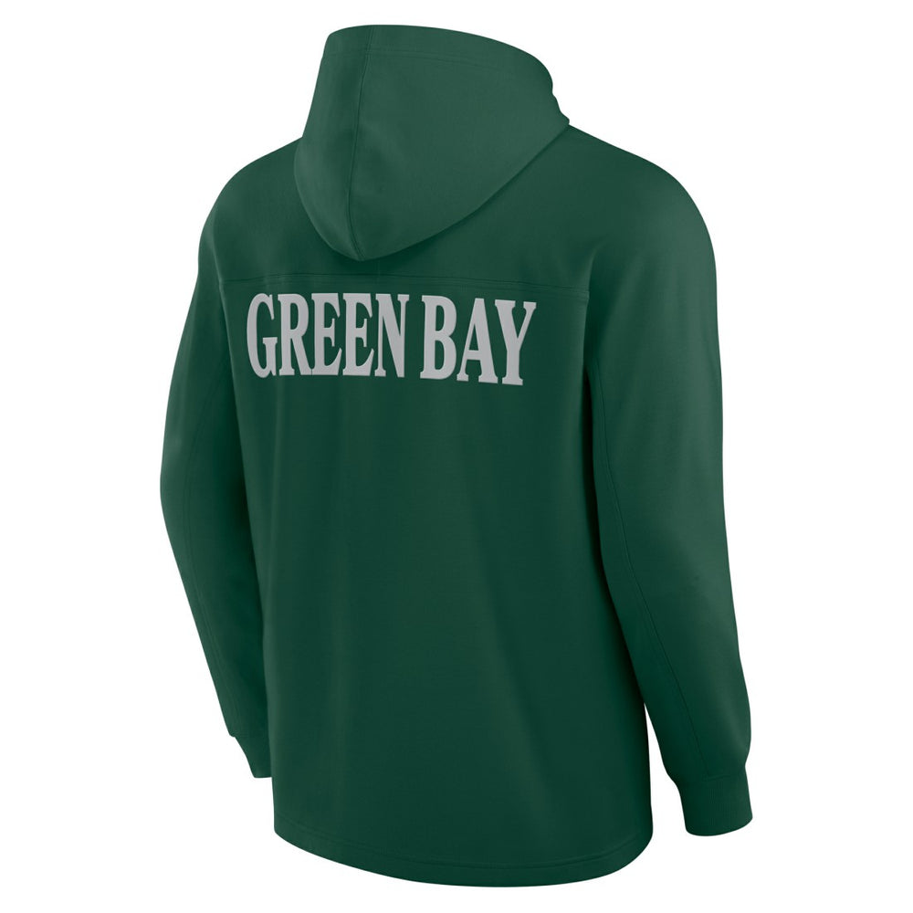 Green Bay Packers Elements Blaze Tri-Blend Long Sleeve Hoodie T-Shirt - Green - Fanatics