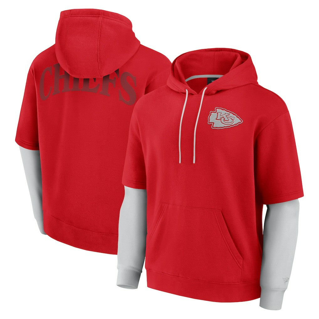 Kansas City Chiefs Unisex Sleek Elements Pullover Hoodie - Red - Fanatics