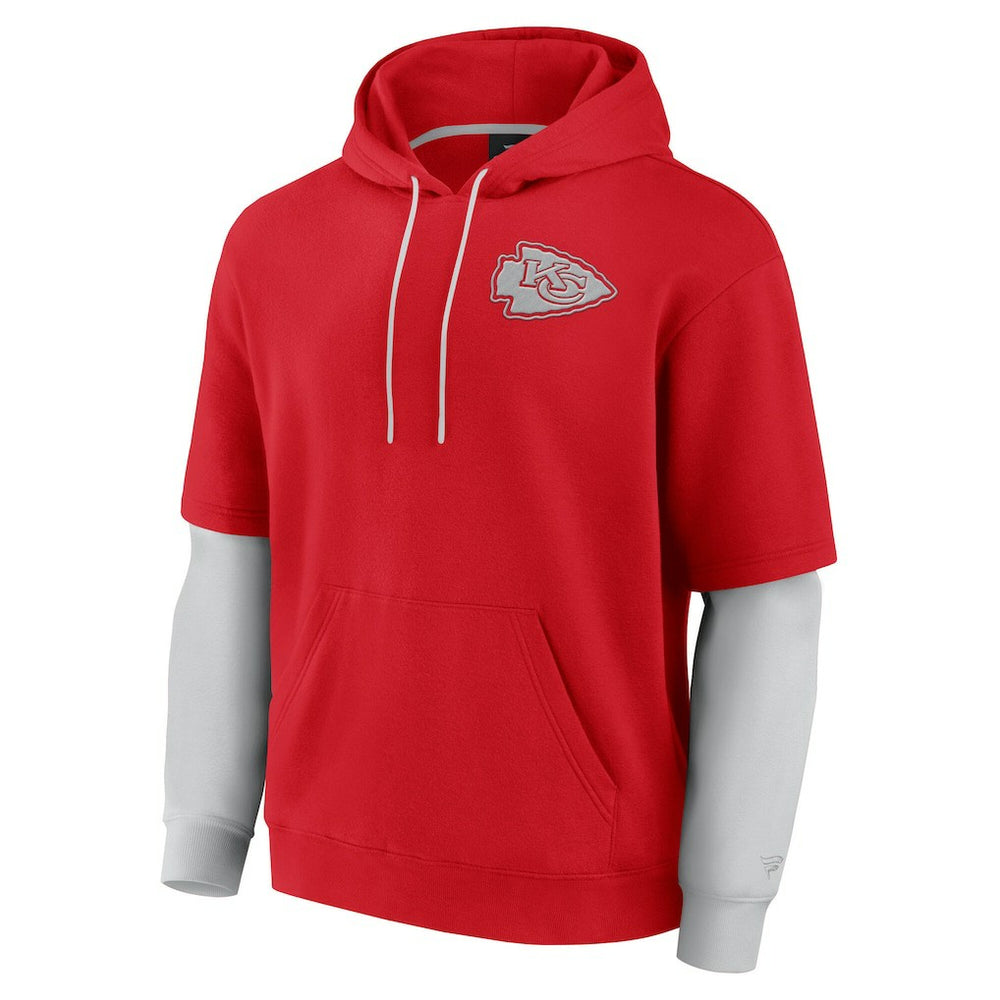 Kansas City Chiefs Unisex Sleek Elements Pullover Hoodie - Red - Fanatics