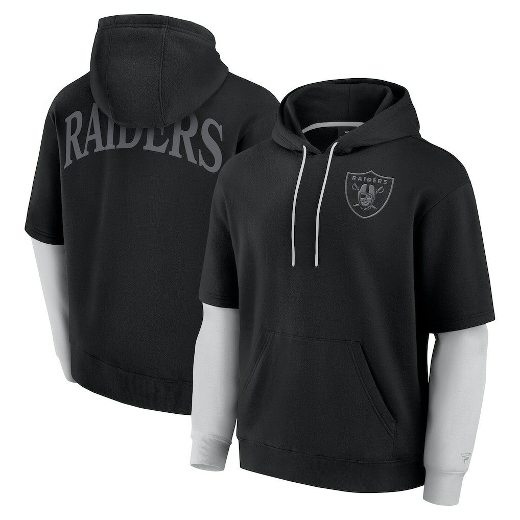 Las Vegas Raiders Unisex Sleek Elements Pullover Hoodie - Black - Fanatics
