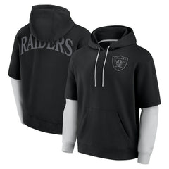 Las Vegas Raiders Unisex Sleek Elements Pullover Hoodie - Black - Fanatics