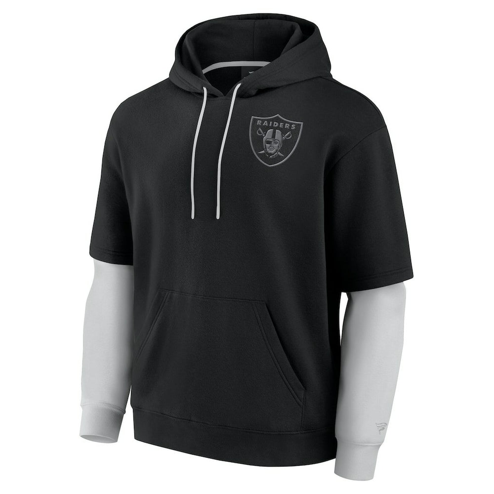 Las Vegas Raiders Unisex Sleek Elements Pullover Hoodie - Black - Fanatics