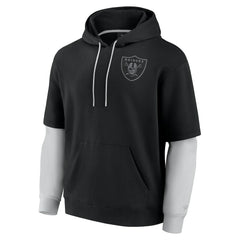 Las Vegas Raiders Unisex Sleek Elements Pullover Hoodie - Black - Fanatics
