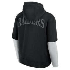 Las Vegas Raiders Unisex Sleek Elements Pullover Hoodie - Black - Fanatics
