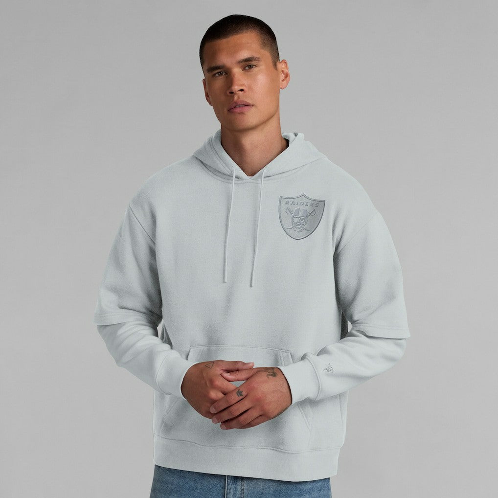 Las Vegas Raiders Unisex Sleek Elements Pullover Hoodie - Gray - Fanatics