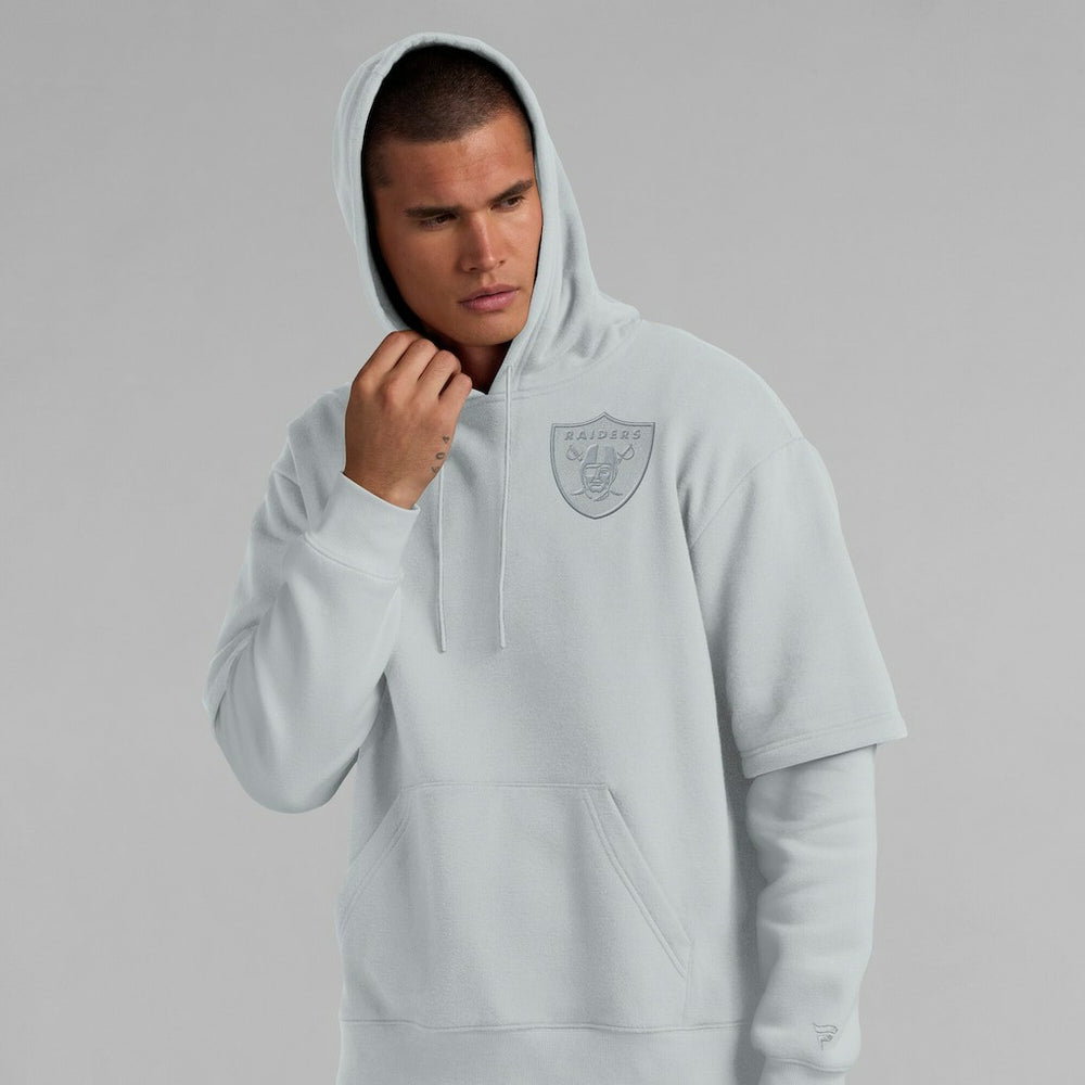 Las Vegas Raiders Unisex Sleek Elements Pullover Hoodie - Gray - Fanatics